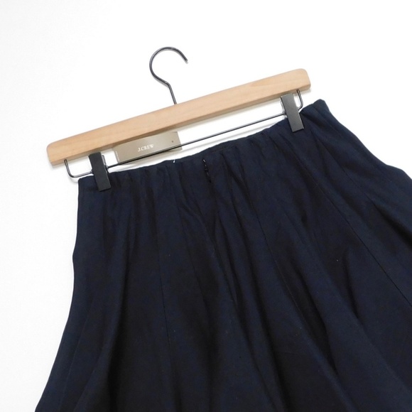 NWT!! J. CREW Godet Mini Skirt Black Chino Pleated Solid Pleats Preppy Size 0 - Picture 10 of 16